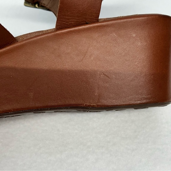 Korks by Kork-Ease Brenda leather sandals saddle color in box - Picture 13 of 14